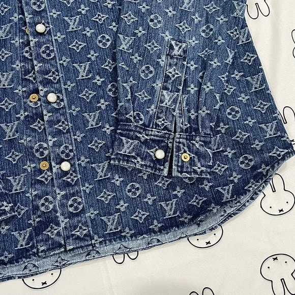 Louis Vuitton Denim Print Shirt - Picture 2 of 7